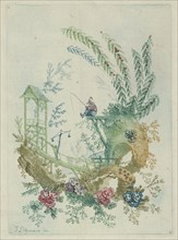Ornament Design from Nouvelle Suite de Cahiers de Dessins Chinois, 1790s. Creator: Jean-Baptiste Pillement.