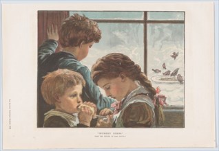 Hungry Birds, from "The Graphic" Christmas Number, December 2, 1882., December 2, 1882. Creator: Unknown.