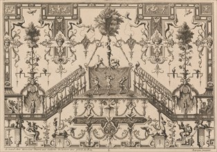 Ornament Designs Invented by J. Berain, 1711 or after. Creator: Jean Berain.