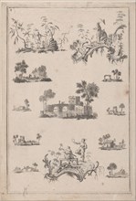 Chinoiserie Ornaments, ca. 1770. Creator: Jean-Baptiste Pillement.