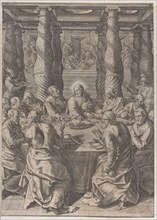 The Last Supper, ca. 1580. Creator: Giovanni Battista Mazza.