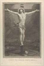 Christ crucified on the cross, a skull at the base, ca. 1770-1803. Creator: Giovanni Volpato.
