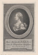 Marie Antoinette, Princess, 1770. Creator: Guillaume Phillipe Benoist.