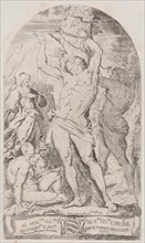 Saint Sebastian being tied to a tree, 1625-50. Creator: Girolamo Pedrignani.