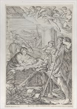 Adoration of the Shepherds, 1654-1718. Creator: Giuseppe Maria Mitelli.