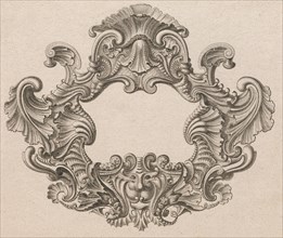 Design for a Cartouche, Plate 2 from 'Neü inventierte sehr dienstiche Schil..., Printed ca. 1750-56. Creator: Jeremias Wachsmuth.
