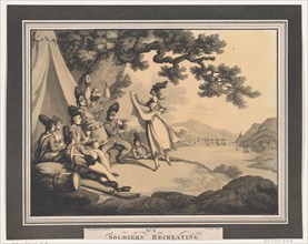 Soldiers Recreating, April 1, 1798. Creator: Heinrich Schutz.