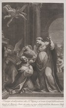 Saint Joseph asking the Virgin's pardon for having thought of deserting her..., 1760-1800. Creator: Giuliano Traballesi.