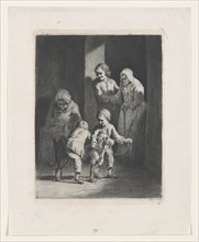 Children Playing with a Dog, 1789. Creator: Jean-Jacques de Boissieu.
