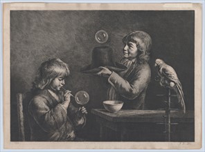 Soap Bubbles, 1799.   Creator: Jean-Jacques de Boissieu.