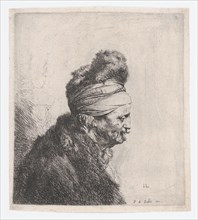 Bust of an Old Man Wearing a Fur Cap, ca. 1631. Creator: Jan Lievens.