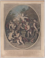 Bold satire in the depths of the forest (Satire audacieux, dans le fond des forets), 1714-39. Creator: Louis Desplaces.