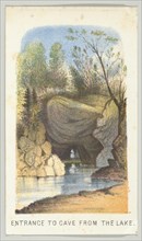 Entrance to Cave from the Lake, from the series, Views in Central Park, New York, Part 2, 1864. Creator: Louis Prang.