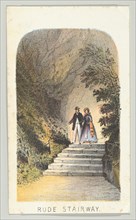 Rude Stairway, from the series, Views in Central Park, New York, Part 2, 1864. Creator: Louis Prang.