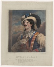 Mr. Young as Iago, ca. 1824. Creator: John William Gear.