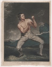 Richard Humphreys, the Celebrated Boxer Who Never Was Conquered, 1788. Creator: John Young.
