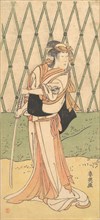 The Third Segawa Kikunojo as a Woman Standing in a Road, ca. 1788. Creator: Katsukawa Shun'ei.