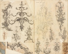 Scrapbook of Working Designs, ca. 1760. Creator: Gideon Saint.