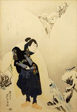 Arashi Rikan II as Miyamoto Musashi, 1832. Creator: Gigado Ashiyuki.