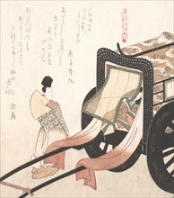 Court Carriage, 19th century. Creator: Kubo Shunman.