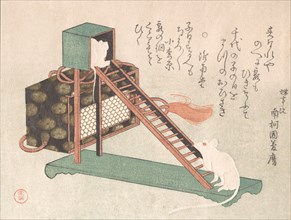 White Mice Playing, probably 1816. Creator: Kubo Shunman.