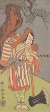 The Actor the Fourth Danjuro with His Chin in His Hand..., 1770. Creator: Shunsho.