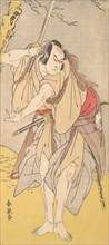 The Actor Onoe Matsusuke as a Samurai with a Drawn Sword, 1786. Creator: Katsukawa Shunsen.