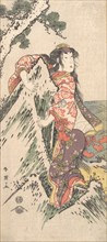 Kabuki Actor Segawa Kikunojo III in a Female Role, 1788. Creator: Katsukawa Shun'ei.