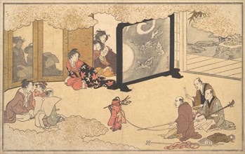 Seeing a Performance, 1789. Creator: Kitagawa Utamaro.