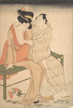 A Pair of Lovers, 1795. Creator: Kitagawa Utamaro.