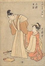 Rikiya and Konami..., 1798. Creator: Kitagawa Utamaro.