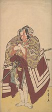 Kabuki Actor Ichikawa Danjuro V in a Shibaraku (Stop Right There!) Role, 11th month, 1779. Creator: Shunsho.