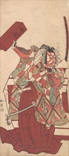 The Fourth Ichikawa Danjuro in Shibaraku, 12th month, 1774. Creators: Shunsho, Ichikawa Danjuro IV.