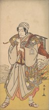 The Actor Danjuro III as an Itinerant Peddler, 1726-1792. Creator: Shunsho.