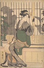 Shadows on the Shoji, 1790s. Creator: Kitagawa Utamaro.