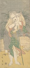 Asao Tamejuro as a Gray-Haired Old Man in Tattered Garments, ca. 1789. Creator: Katsukawa Shun'ei.