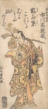 The Actor Ichikawa Komazo I in the role of Utou Yarukata, ca. 1759. Creator: Kitao Shigemasa.