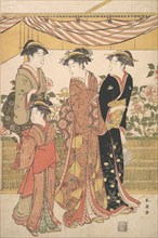 The Botan Show, ca. 1790. Creator: Katsukawa Shuncho.