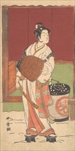 The Actor Ichikawa Monosuke II in the Role of Daito-no-miya Disguised as a Komuso, ca. 1772 (?). Creator: Shunsho.