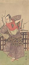 The First Nakamura Nakazo as a Samurai Dressed in Kamishimo, ca. 1775. Creator: Shunsho.