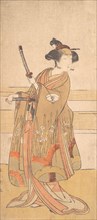 Onoe Tamizo as a Samurai Woman, ca. 1775 or 1776. Creator: Shunsho.
