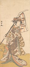 Kabuki Actor Segawa Kikunojo III in a Female Role (Shizuka Gozen) , ca. 1777. Creator: Shunsho.