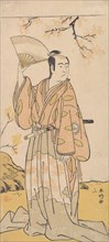 The Actor, 3rd Sawamura Sojuro Holding an Open Fan, ca. 1779. Creator: Katsukawa Shunko.