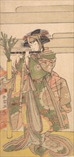 The Third Segawa Kikunojo as a Woman, ca. 1780. Creator: Katsukawa Shunjo.
