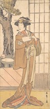 The Actor Segawa Kikunojo Third as an Oiran, ca. 1780. Creator: Shunsho.
