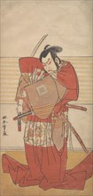The Actor Ishikawa Danjuro V Performing a Shibaroku Act with a Drawn Sword in His Hand..., ca. 1781. Creator: Shunsho.