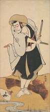 The First Nakamura Nakazo as a Ronin Samurai Attired in a Black Kimono, ca. 1784-88. Creator: Katsukawa Shunko.