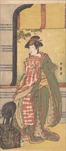 The Actor Segawa Kikunojo 3rd in a Female Role, ca. 1785. Creator: Katsukawa Shunjo.