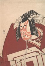 Ichikawa Danjuro V in a Shibaraku Performance, ca. 1789. Creator: Katsukawa Shunko.