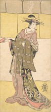 An Actor of the Segawa Line (Tomisaburo?) as a Courtesan, ca. 1790. Creator: Katsukawa Shunko.